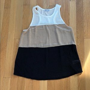 Knit Color Block Tank Top